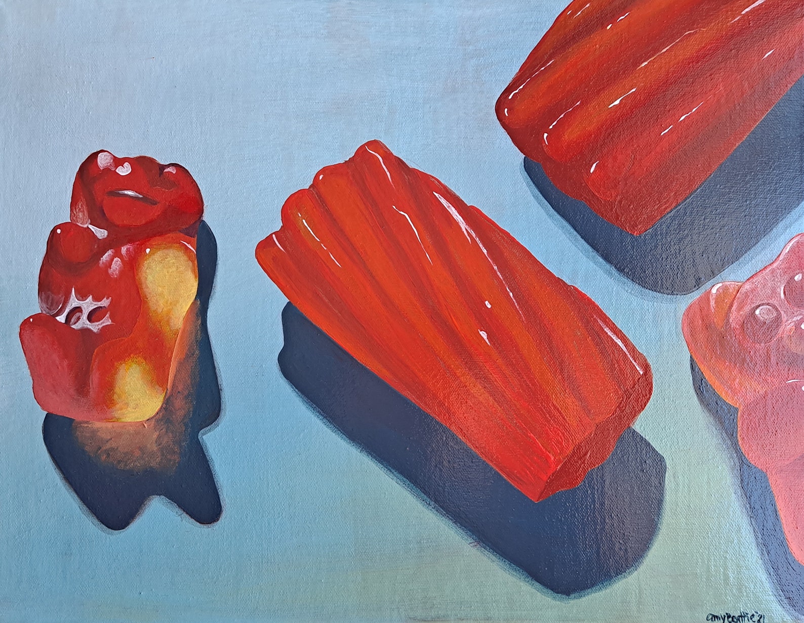 Candy Original Acrylic Painting on Canvas Etsy