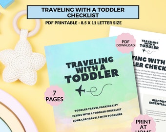 Toddler Travel Checklist: Printable Packing List (PDF Download)