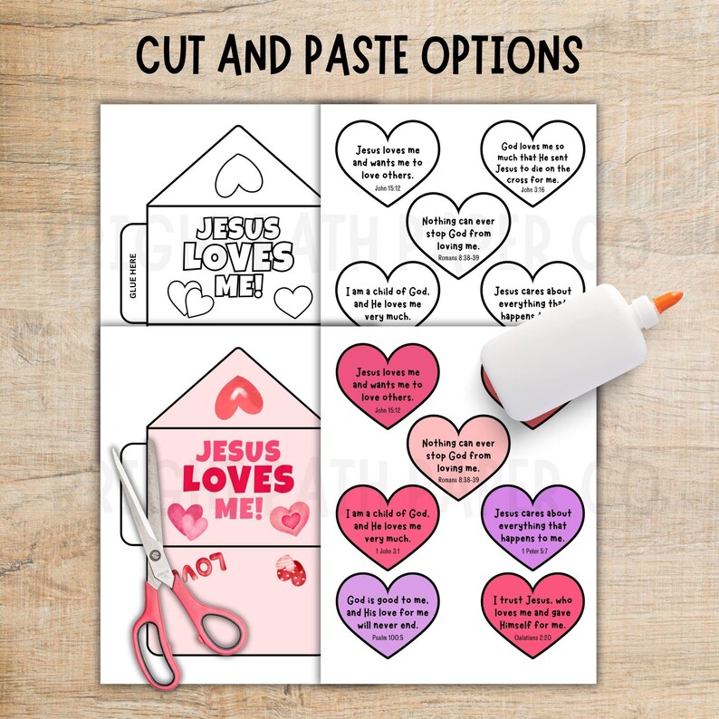 Valentine’s Day Sunday School Bible Craft, Love Notes From Jesus ...