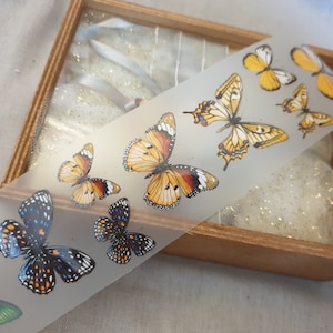 Loidesign Vintage Butterfly Fantasy Butterfly My DearPET taśma washi Próbka