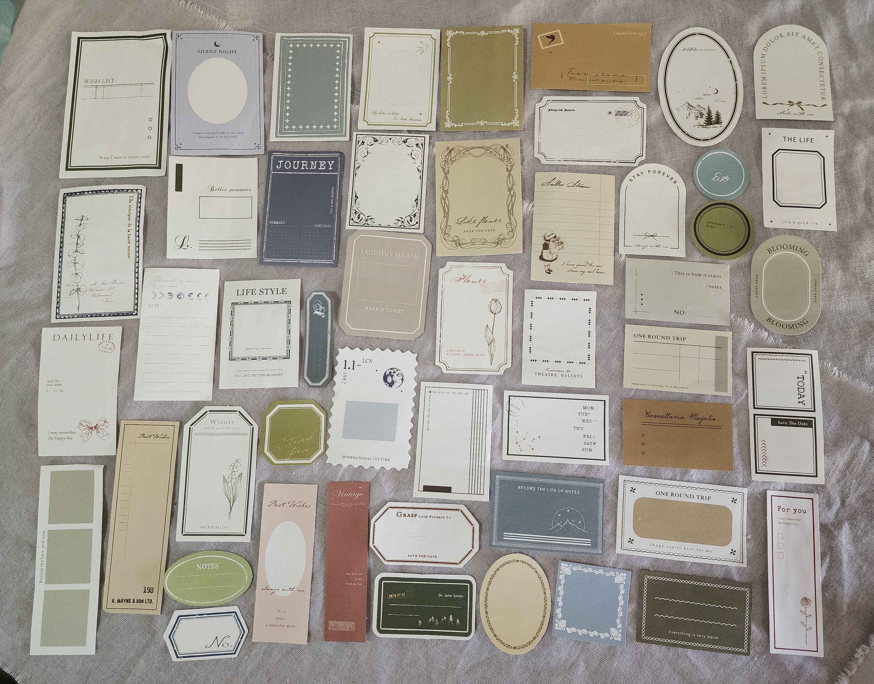 50 Mixed Vintage Junk Journal Ephemera Papers Pack - Etsy Australia