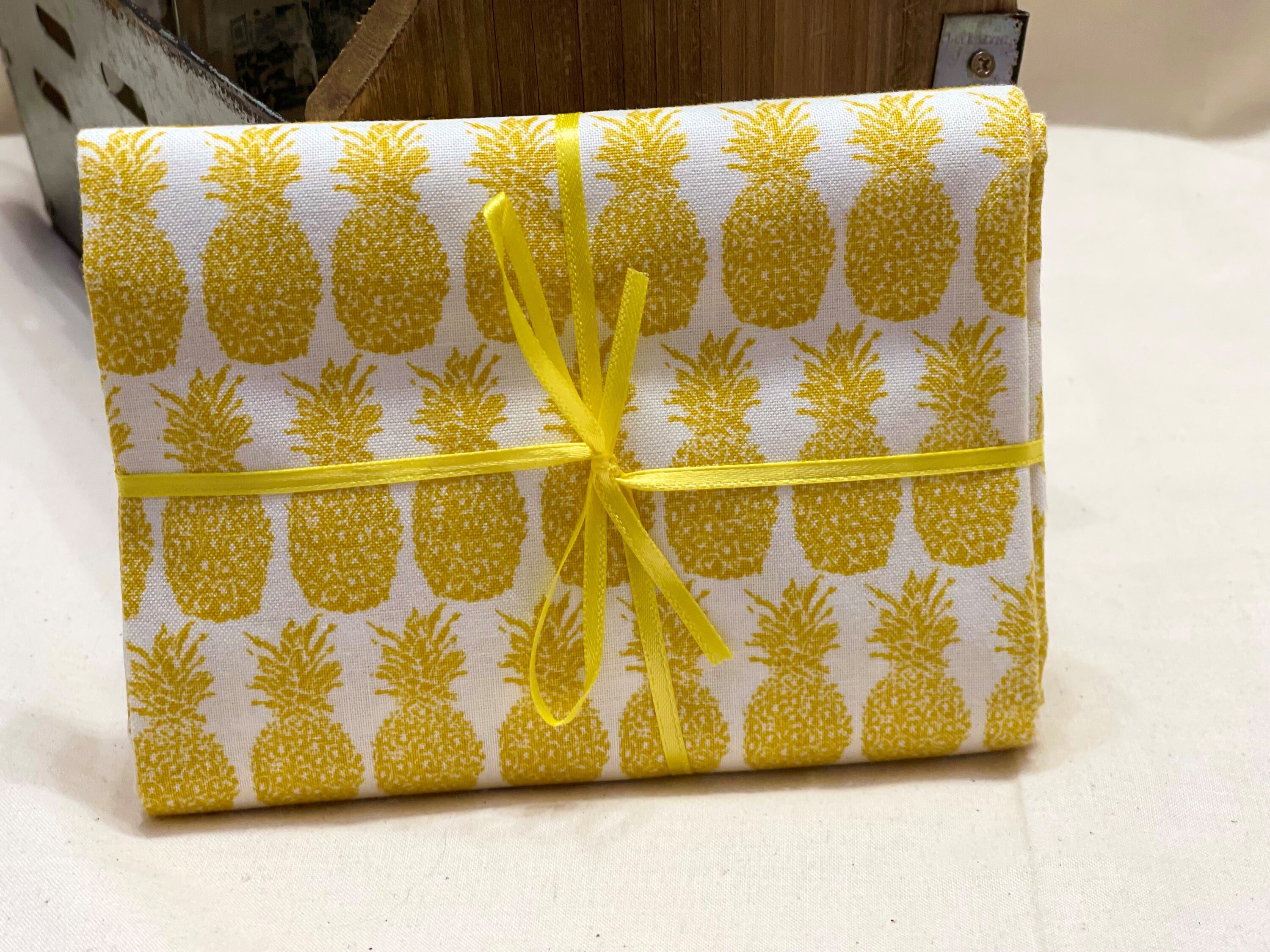 Pineapple 1 yard cotton fabric Etsy