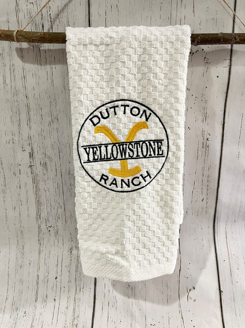 Yellowstone Dutton Ranch Embroidered Towel Etsy