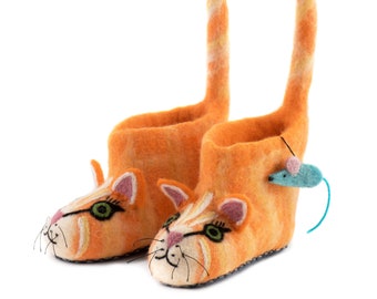Kids' Ginger Cat Slippers