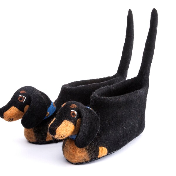 Desmond Dachshund Dog Slippers