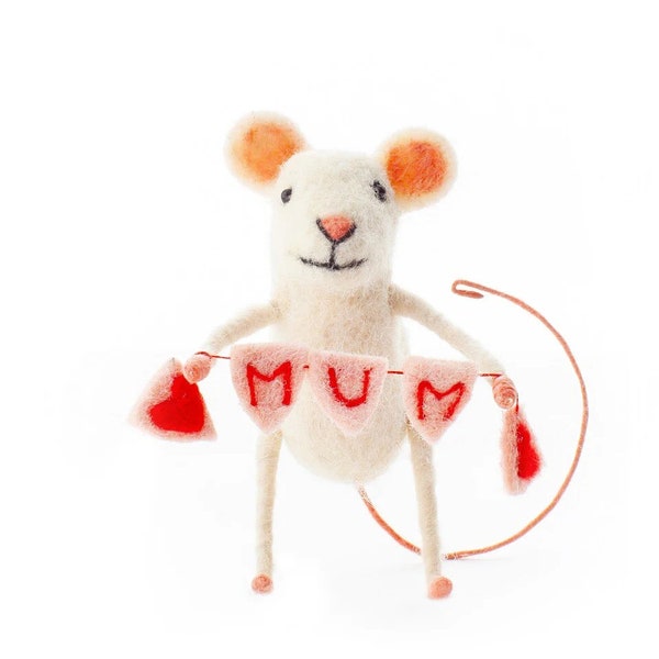 Felt Mom Bunting Mouse