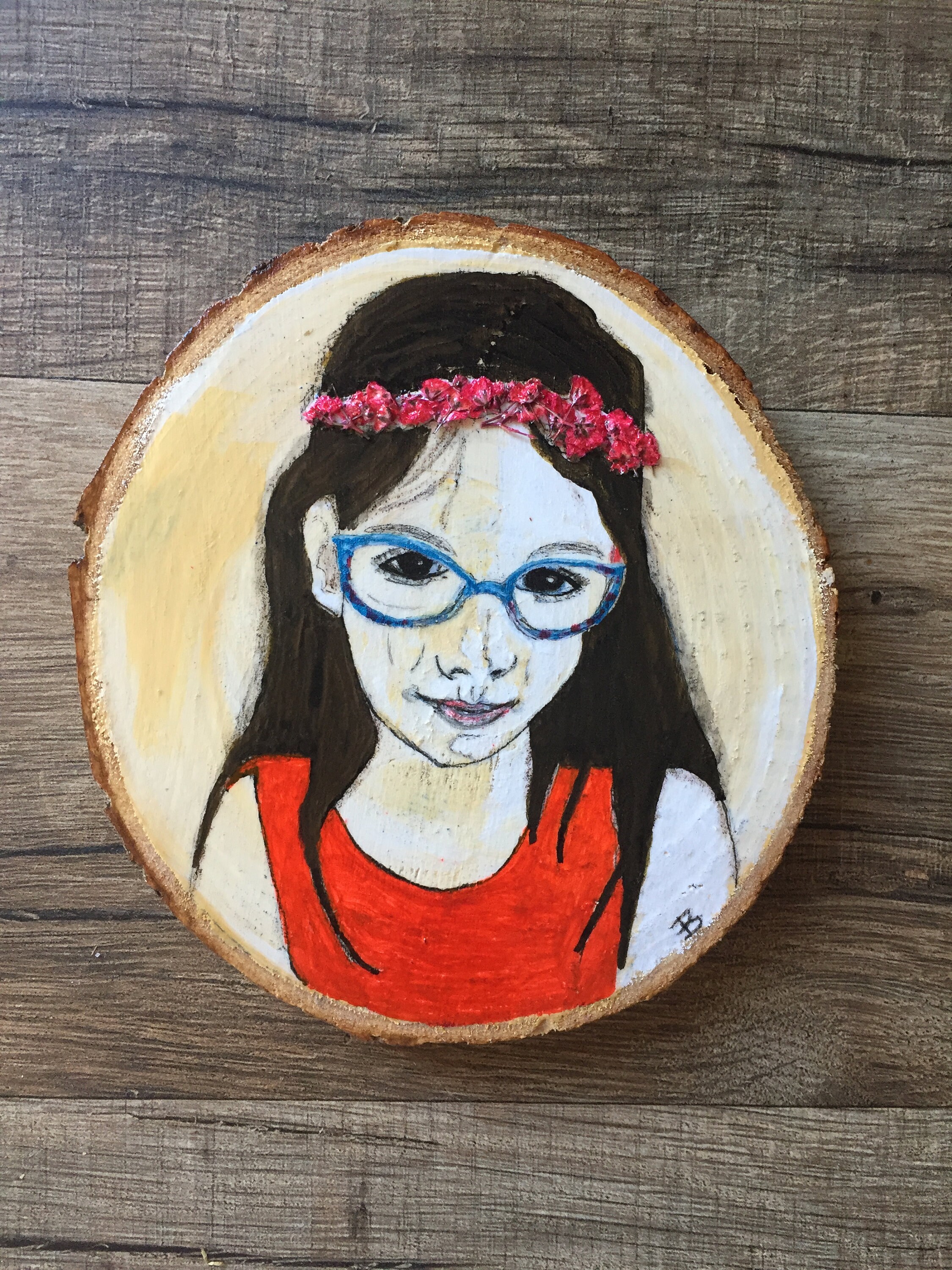 La Petite Fille Couronne de Fleurs