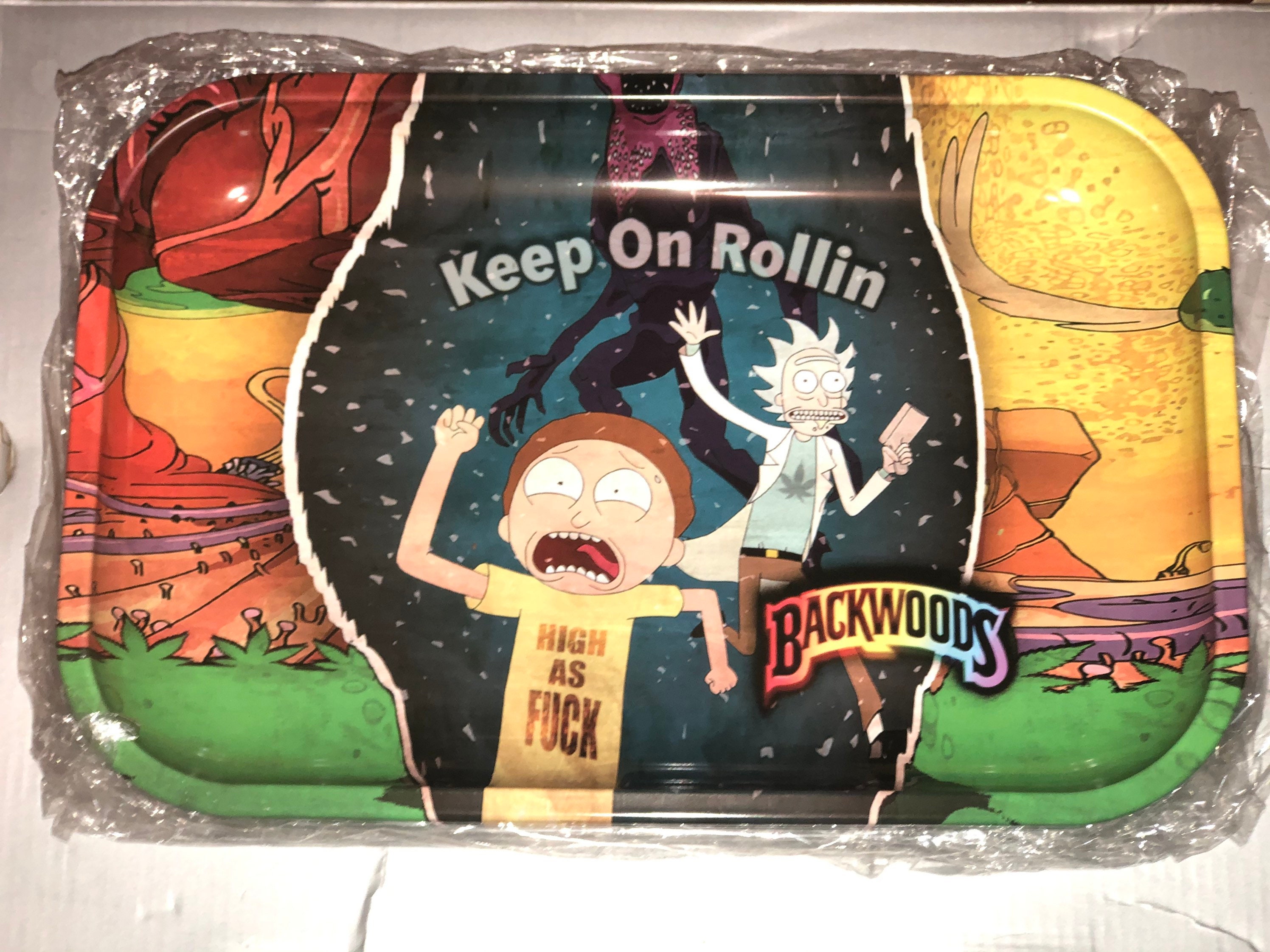 Rick&Morty Rolling Tray Etsy Rick&Morty Rolling Tray Etsy