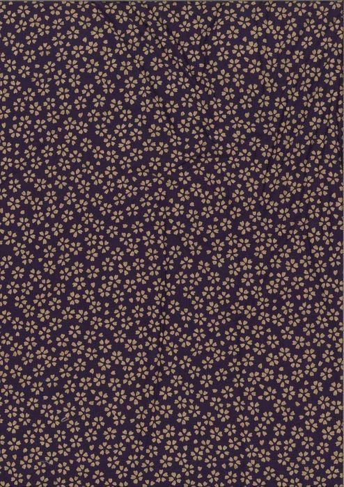 Sevenberry's cream Sakura Purple fabric