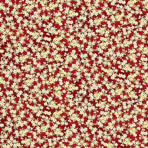 METALLIC CHERRY BLOSSOMS red from Kyoto Garden Collection by Chong-A Hwang Designer for Timeless Treasures fabrics