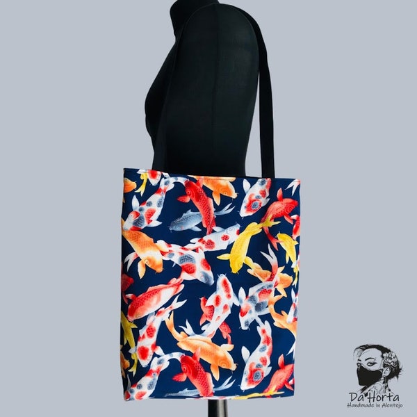 KOI POND DaHorta's Handmade deluxe Tote Bags