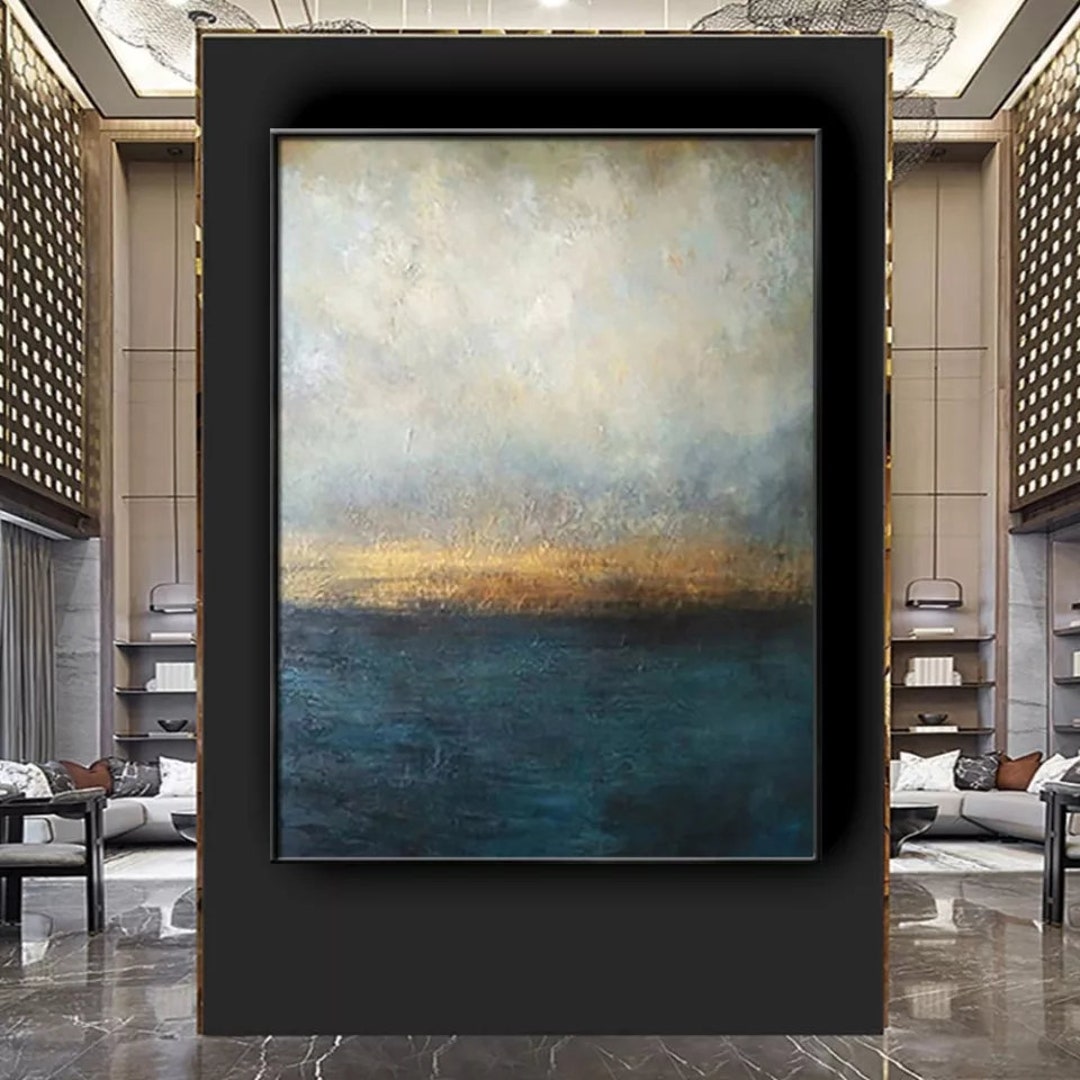 Large Affordable Hand Painting 24x48 Inches L Etsy