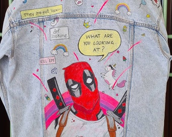 Chaqueta Vaquera Marvel Spiderman Deadpool Superman Chaqueta Vaquera Marvel Spiderman Deadpool Superman
