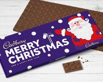 Tavoletta di cioccolato Cadbury Dairy Milk "Merry Christmas" XL da 850 g