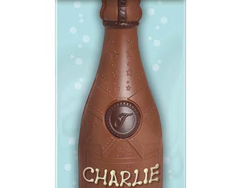Bottiglia di cioccolato al latte personalizzata per occasioni speciali (200 g)