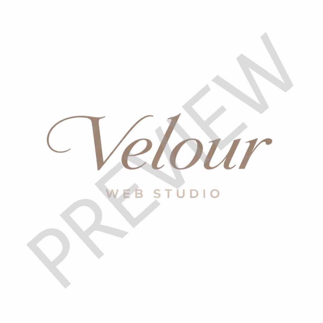 Velour Web Studio – Premade Web Designer Brand & Logo | Luxury Website ...