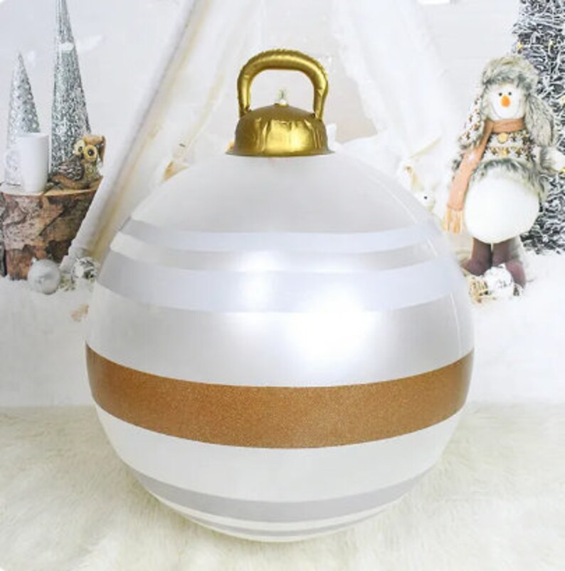 Inflatable Christmas Ball Ornaments Large Xmas Tree Etsy Australia