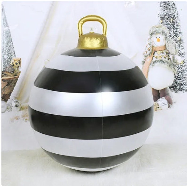 Inflatable Christmas Ball Ornaments Large Xmas Tree Etsy Australia