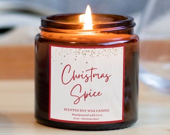 Christmas Spice Candle, Winter Candles with Soy Wax, Cosy Candles