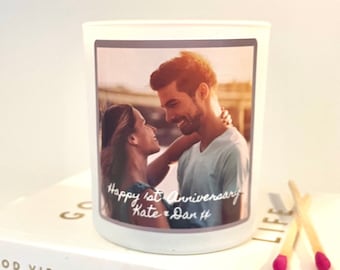 Personalised Photo Candle Gifts, Photo Gift for Couples, Photo gift for Her, Photo Gift for Him