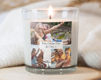 Photo Candle, Photo Collage Gifts, Custom Photo Gift