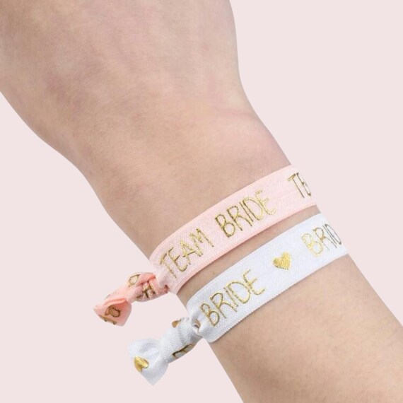 Bride Tribe Hair Tie Wristbands: Hen Party Favor Bracelet