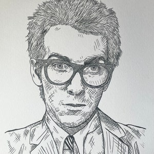 Elvis Costello drawing