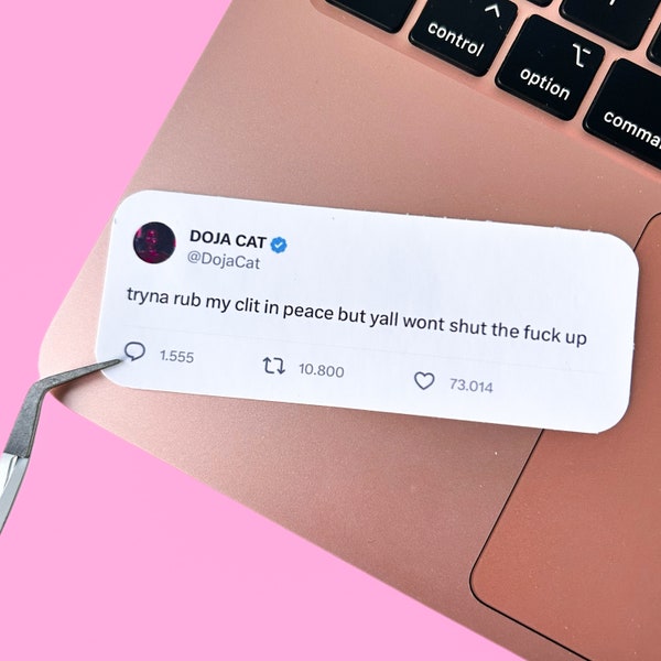 Doja Cat funny saying sticker