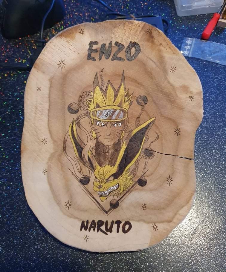 Pyrogravure Manga Naruto