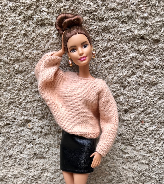 Suéter manga de murciélago de punto para muñeca Barbie / - Etsy