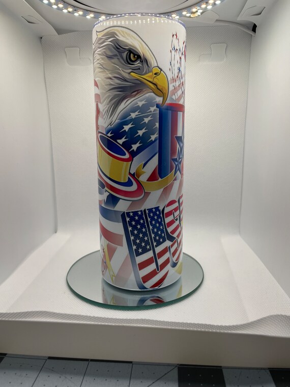 America USA 20oz Steel Tumbler. Free Shipping Etsy