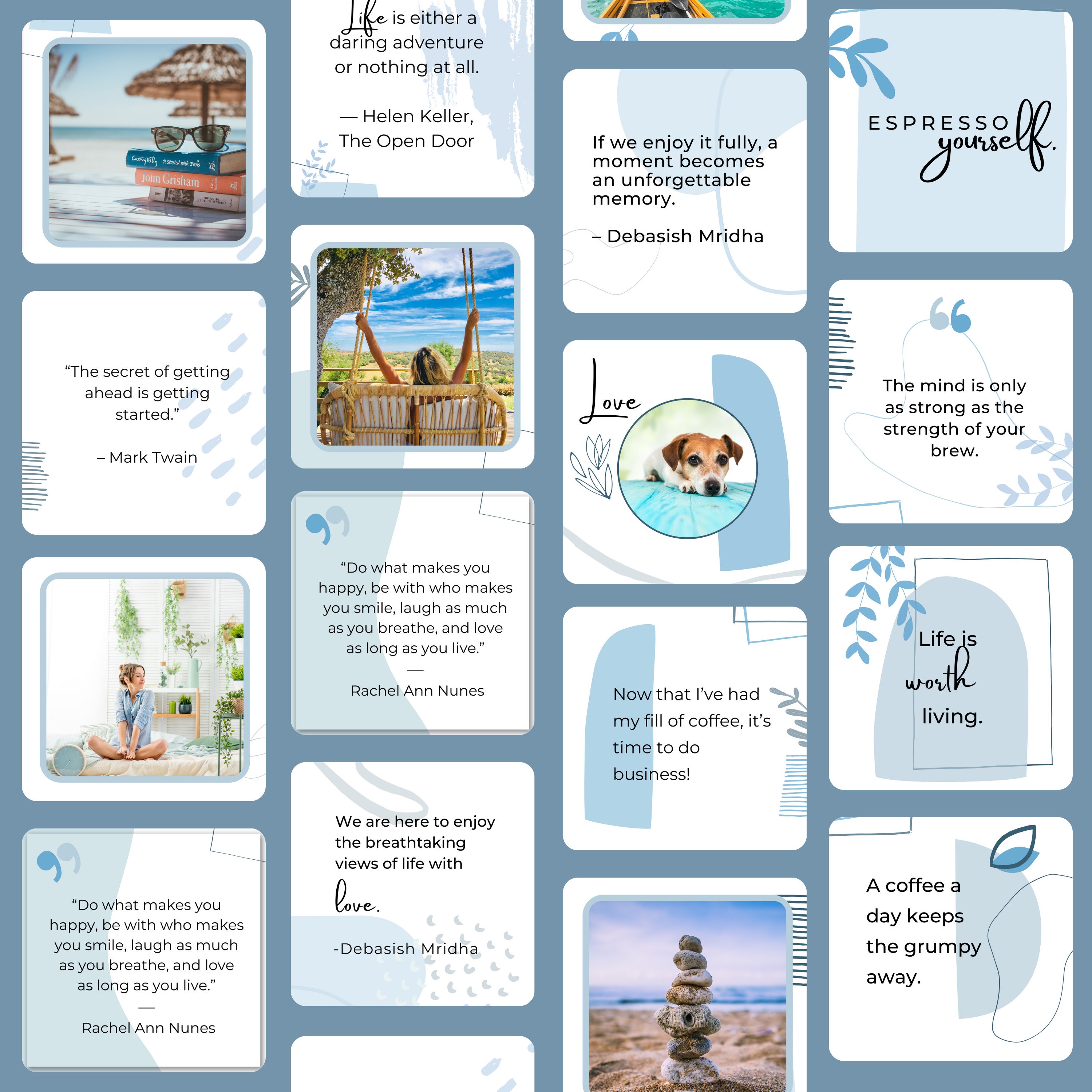 Instagram Puzzle Feed Template Instagram Canva Template - Etsy UK