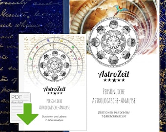 Horoskop Stationen des Lebens • personalisierte Astrologische-Analyse