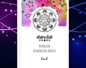 Astro-Analyse Kind • Psychologische Astrologie • Taschenbuch Design Cover