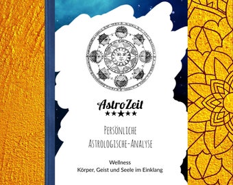 Wellness und Gesundheit • personalisierte Astrologische-Analyse • Großformat Classic Cover