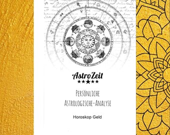 Horoskop Geld • personalisierter Sternzeichen-Ratgeber gebundene Mappe