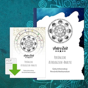 Geburtshoroskop personalisiertes Sternzeichen-Buch einzigartiges Geschenk Bild 1