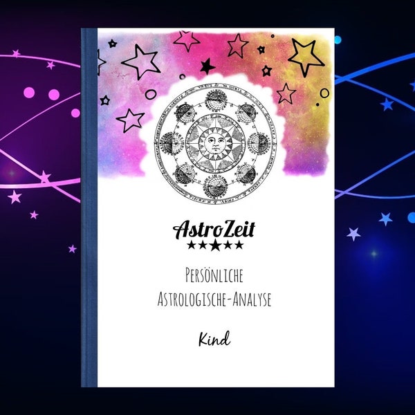 Horoskop Kind • Psychologische Astrologie • Großformat Design Cover