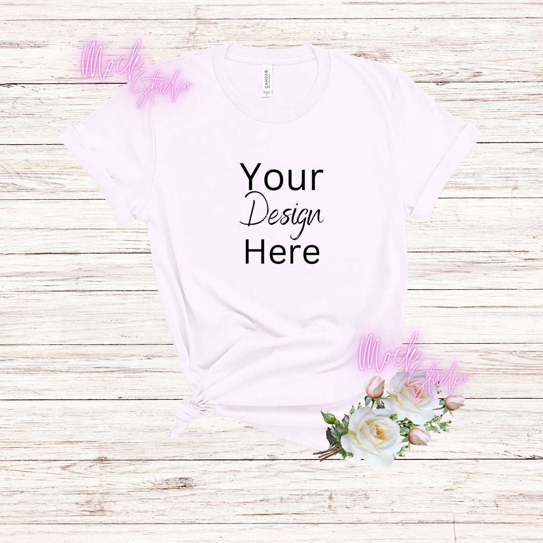 Bella Canvas White Tshirt Mockup Bachelorette Mock up Photo - Etsy
