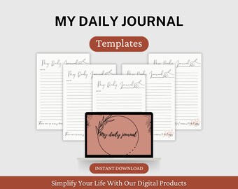 Small Business Daily Journal, Every Moment Is a Fresh Beginning Quote Journal, Printable Guided Journal, Goodnotes Digital Canva Journal