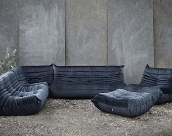 Ligne Roset 5 Piece Togo Sofa in Purple Microfibre [932] - Etsy