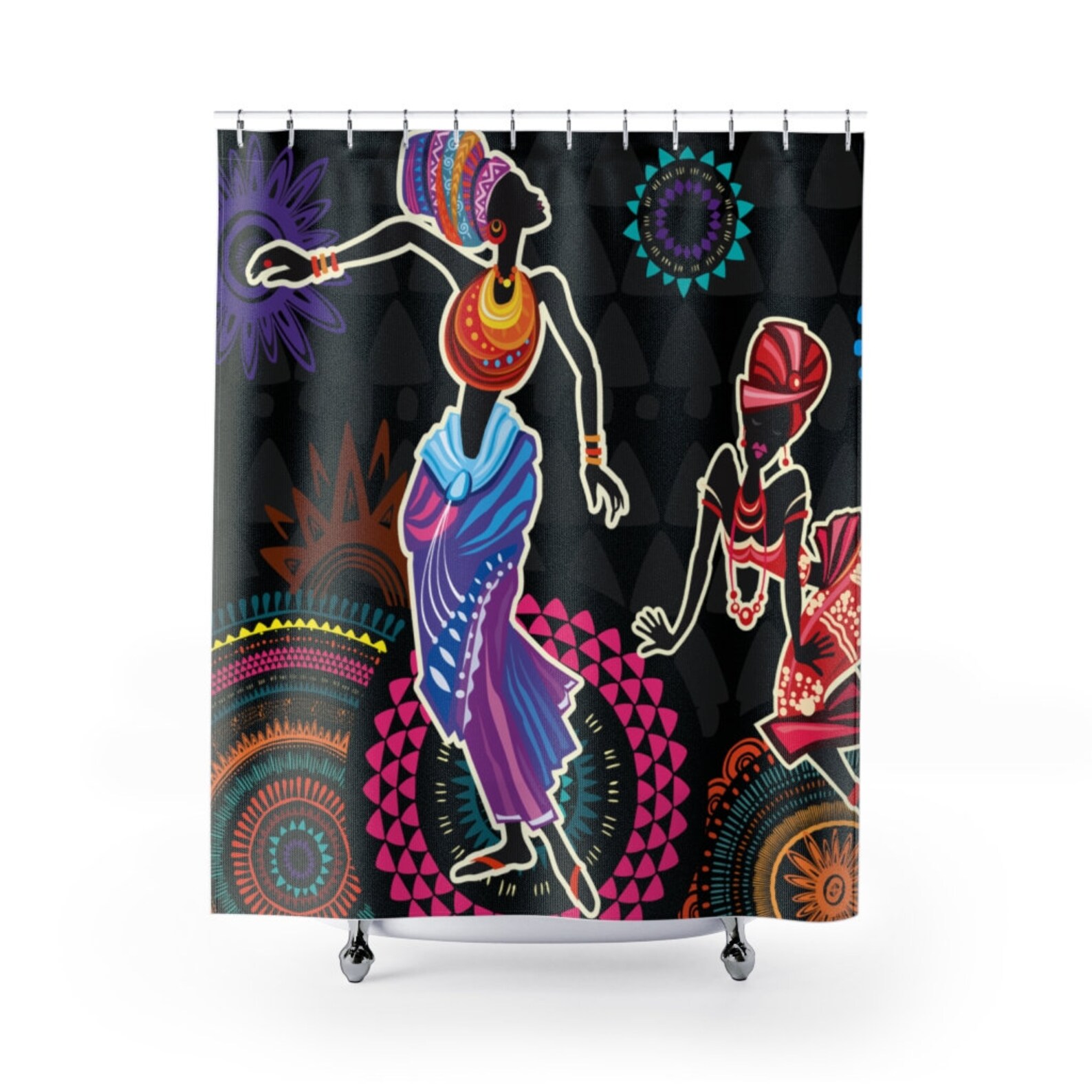 Afrocentric Shower curtain / african woman Etsy