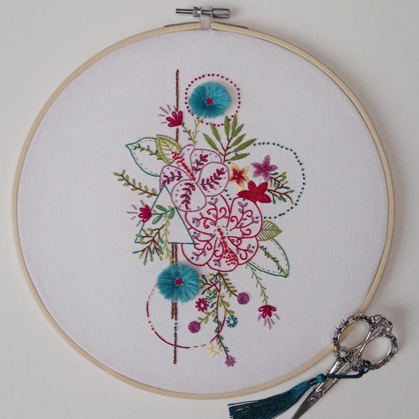 KIT Broderie : SAL Bouquet d'été