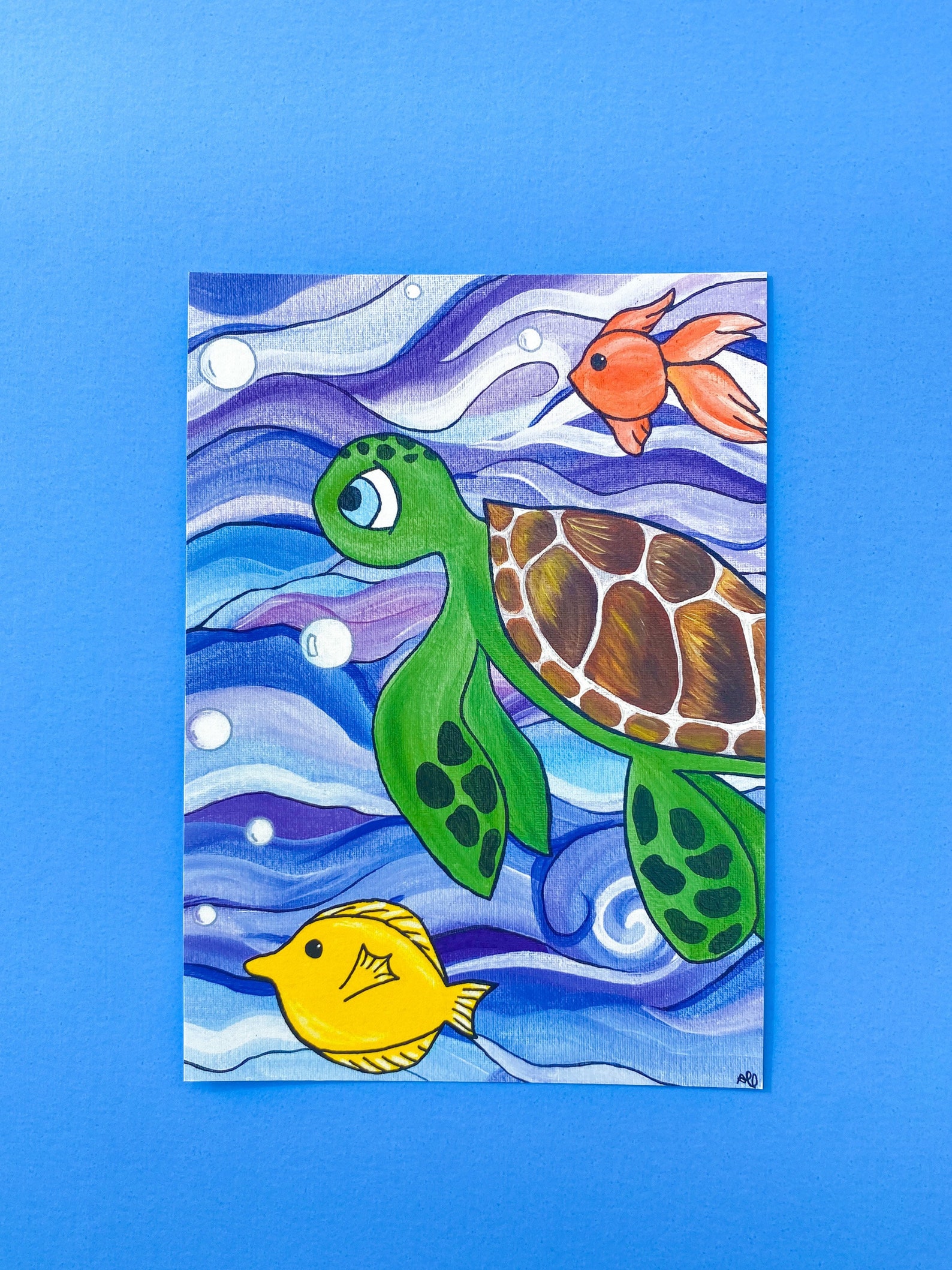 SEA TURTLE ART for bedroom nursery beach house decor Giclee Etsy
