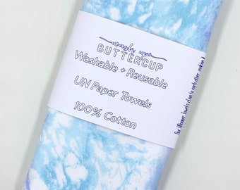 UN-Paper Towel,Re-usable Towels - Calming Waters