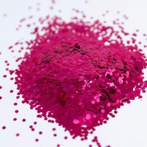 Chunky London Rose | Hot Pink Glitter| Fuchsia glitter| Chunky  Glitter | Chunky Rose Glitter