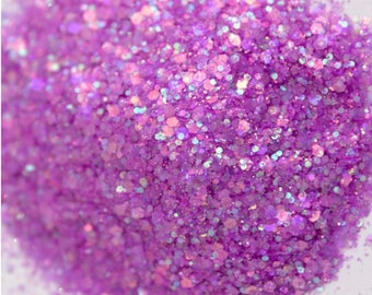 Violet Fizz, Neon Purple Glitter, Neon Purple Glitter Mix, Bright Purple Glitter, Purple Glitter, Chunky Glitter Mix