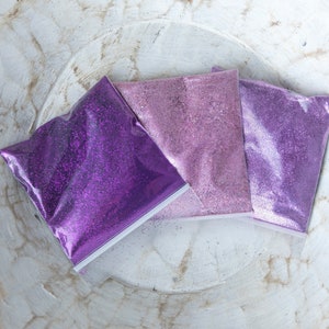 Pacote Princesa Glitter | Glitter Roxo, Glitter Rosa