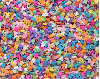 Heart to Get, Heart Clay Sprinkles, fake sprinkles, Polymer Clay sprinkles, Sprinkles for tumblers