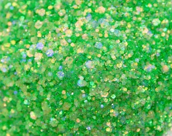 Mojito, Neon Green Glitter, Neon green Glitter Mix, Bright Green Glitter, Green Glitter, Chunky Glitter Mix